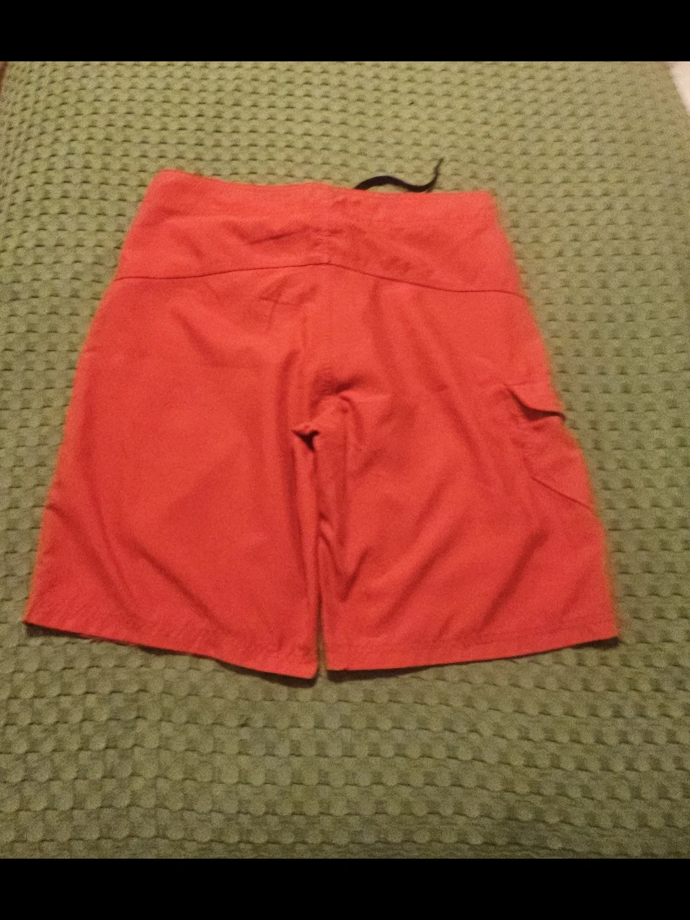 Hurley Men’s Bright Red Boardshorts with Black Drawstring